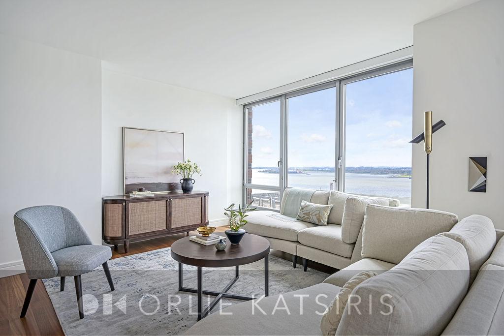 Orlie Katsiris Staging & Interiors Hudson River Residence Living Room